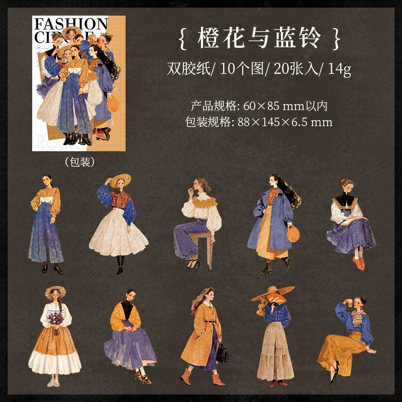 #02920 Vintage Fashion Series Sticker