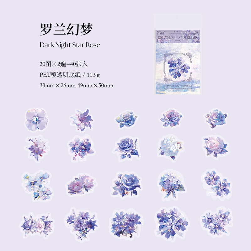 #02585 Fantasy Flower Series Sticker