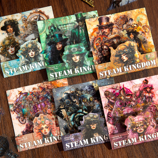 #02290Retro Steam Series Sticker