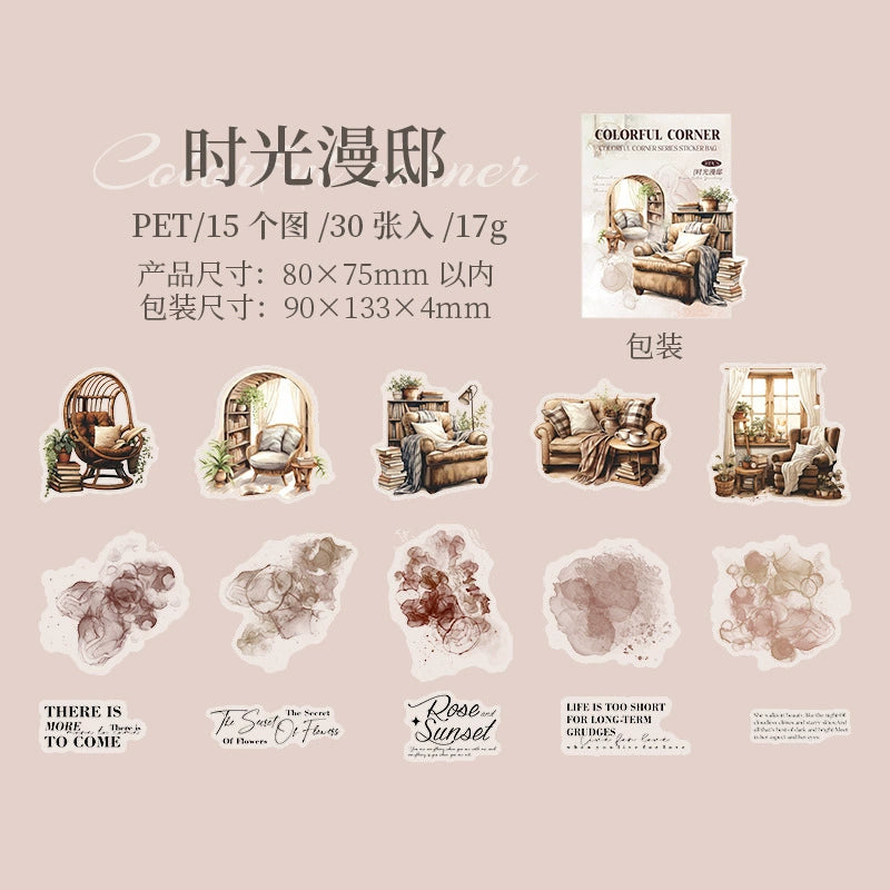 #02818 Colorful Corner Series Sticker