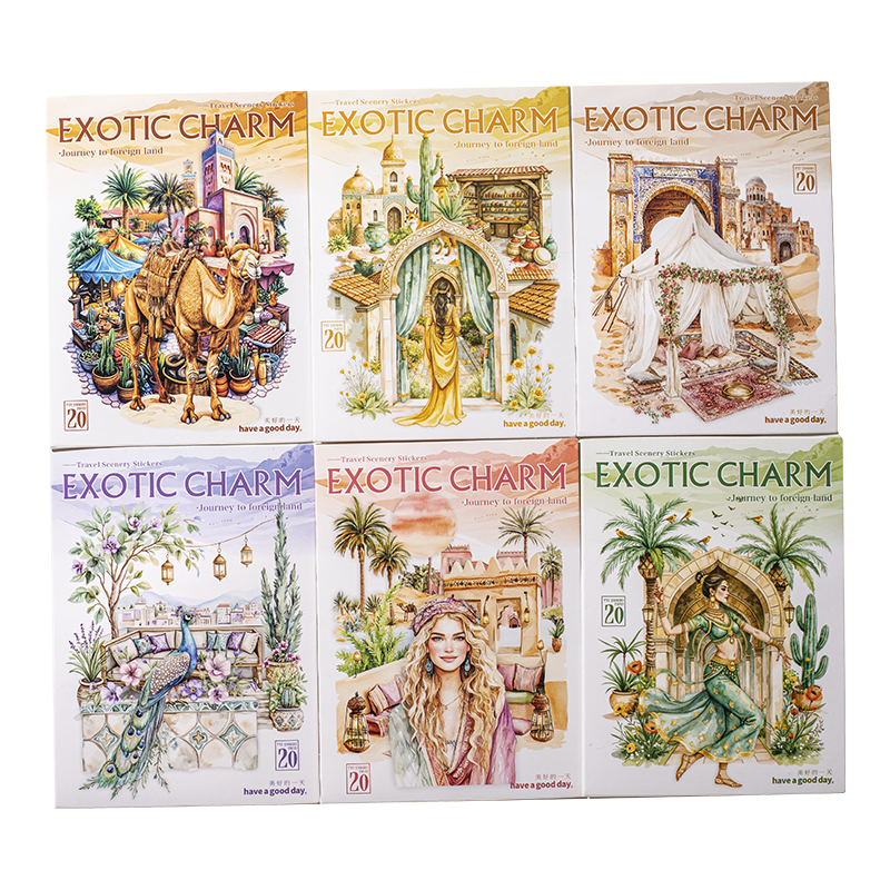 #02546 Exotic Charm Jounery Series Sticker