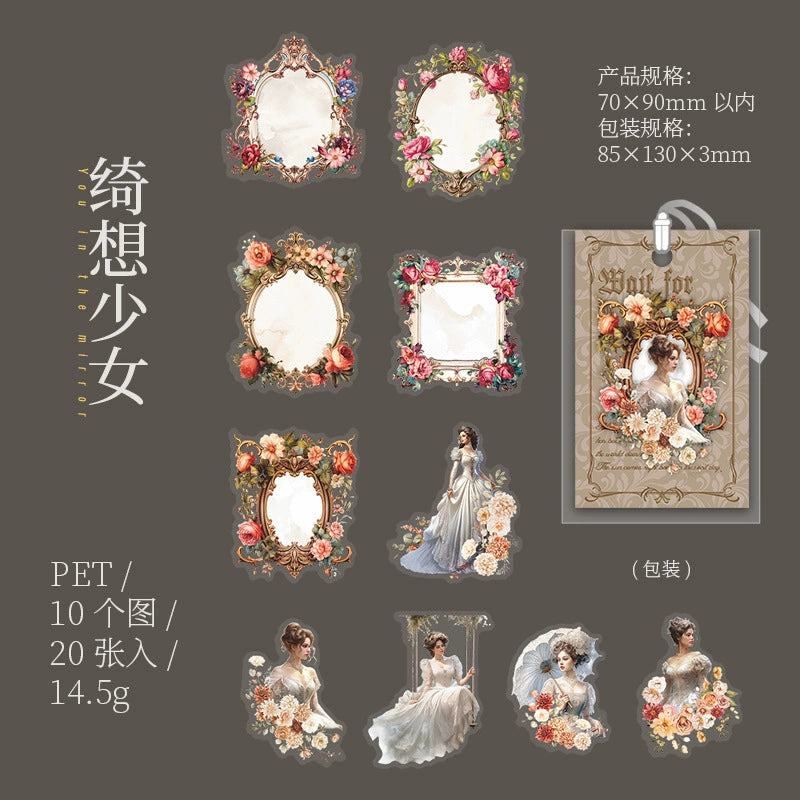 #02990 Princess with Mirror Series Sticker