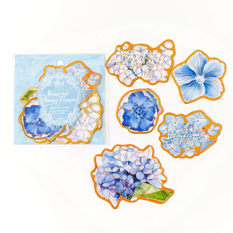 #02711 Flower Diary Series Sticker