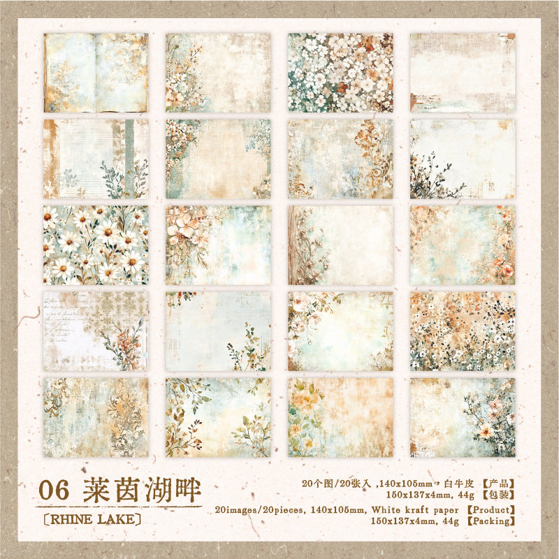 #02757 Vintage Flower Series Paper
