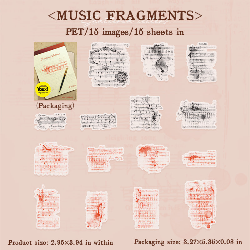 #02181 Scattered Letter Series Sticker