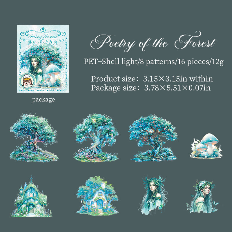 #02394 Fairytale Forest Series Sticker