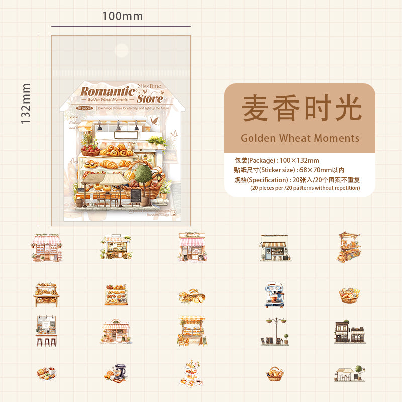 #02078 Romantic Shop Series Sticker