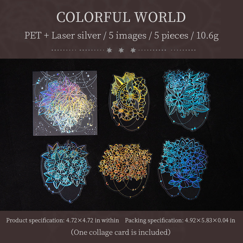 #02602 Laser Silver Series Sticker