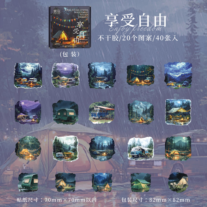 #02353 Love Rainy Day Series Sticker