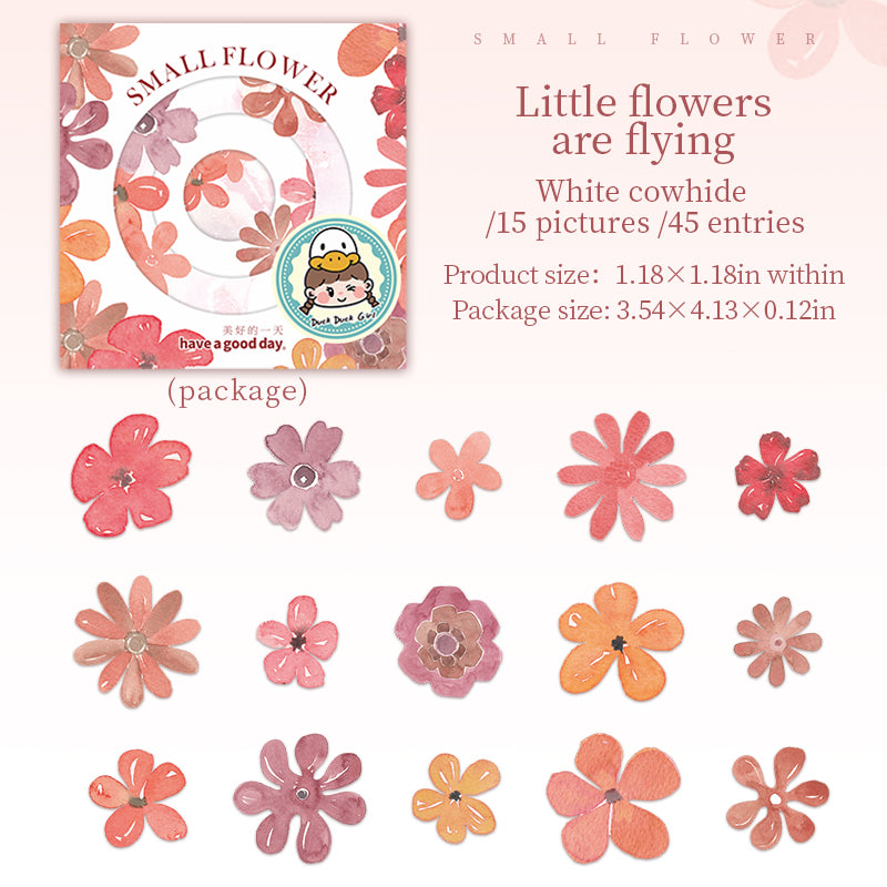 #02054 Colorful Flower Sticker
