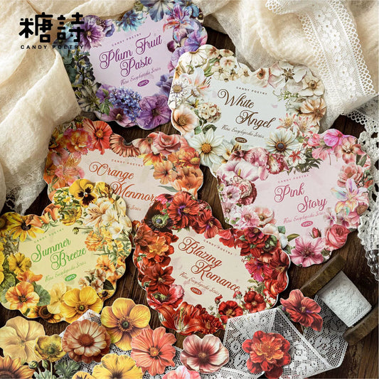 #02703 Heart Flower Series Sticker