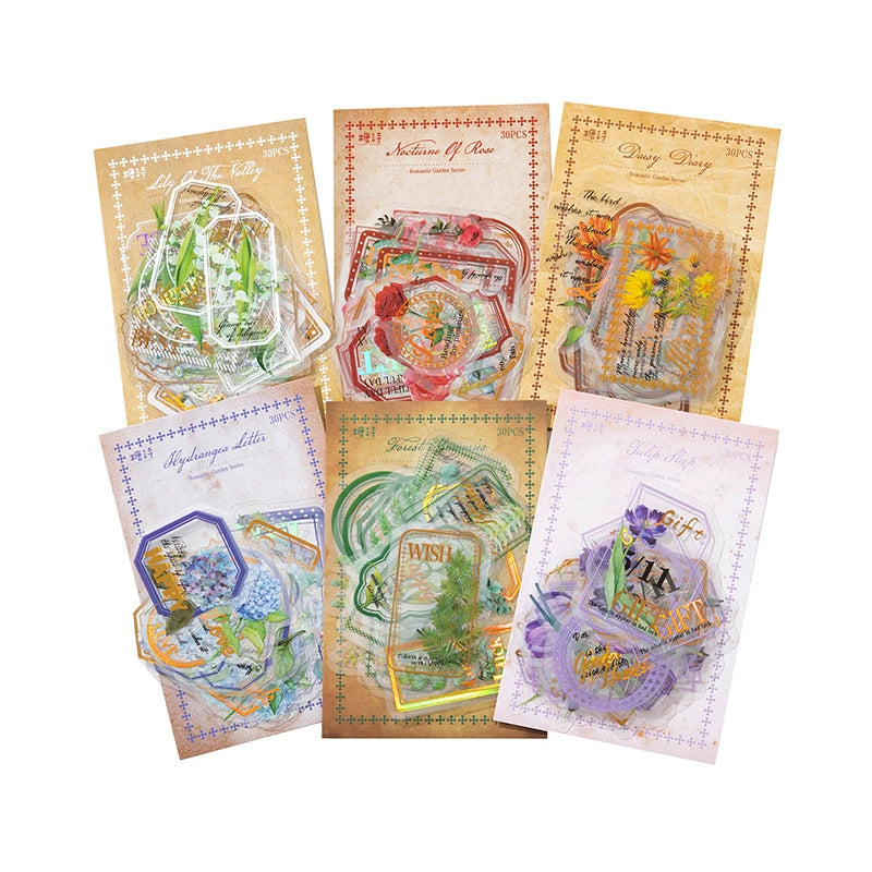#02705 Romantic Garden Series Sticker