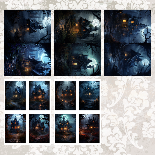 #5A70 POI Print A5 Cardstock Paper Set 10 Pcs