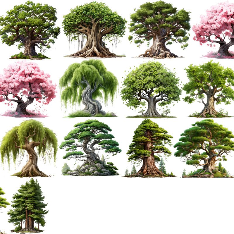 #M24 Customized PET Tape Spring Tree