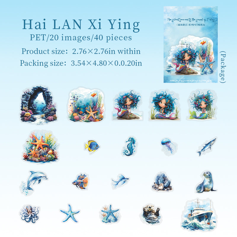 #02632 Ocean Scenery Series Sticker
