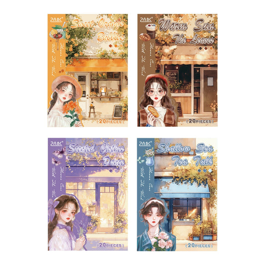 #02738 Girl with Shop Series Sticker Book