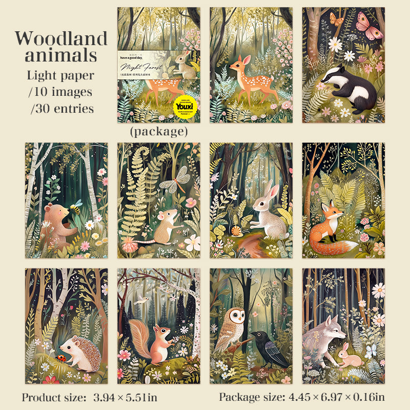 #02425 Night Forest Series Material Paper