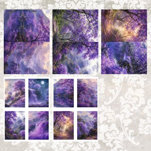 #5A256 POI Print A5 Cardstock Paper Set 10 Pcs