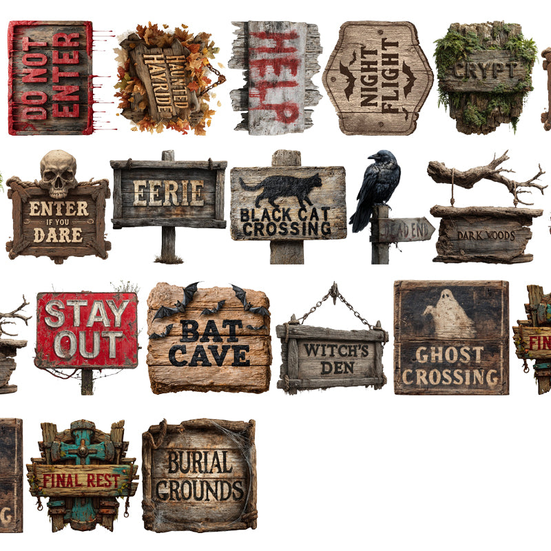 #S40 Customized PET Tape Gothic Tag