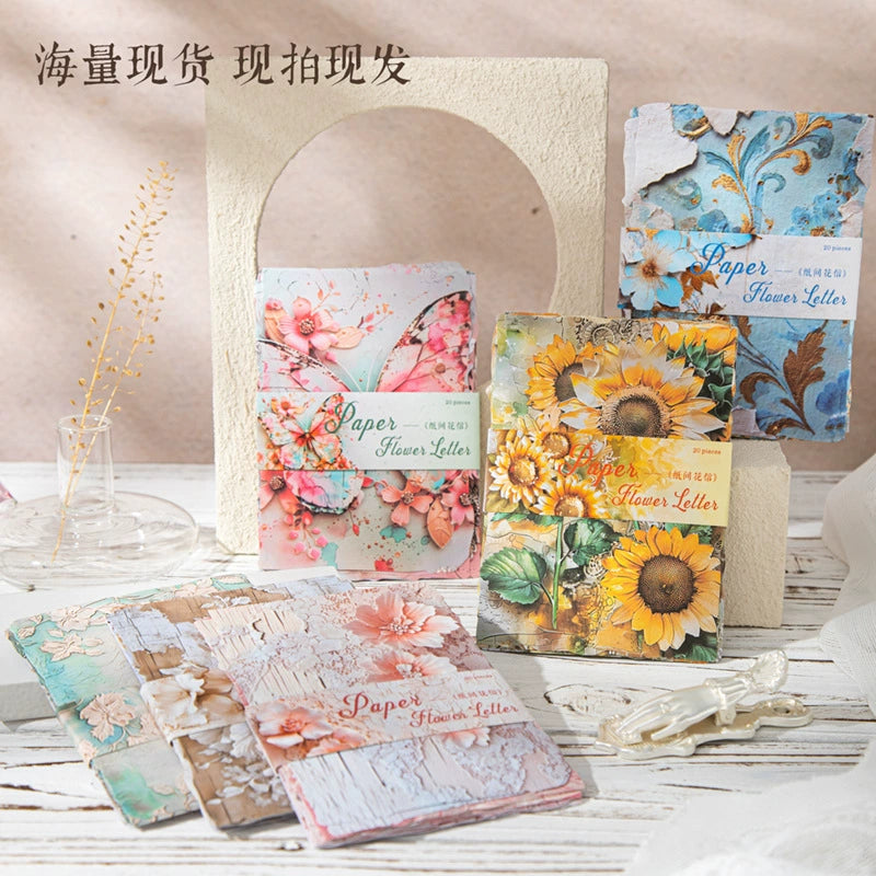 #02772 Embossed Flower Paper Series Paper