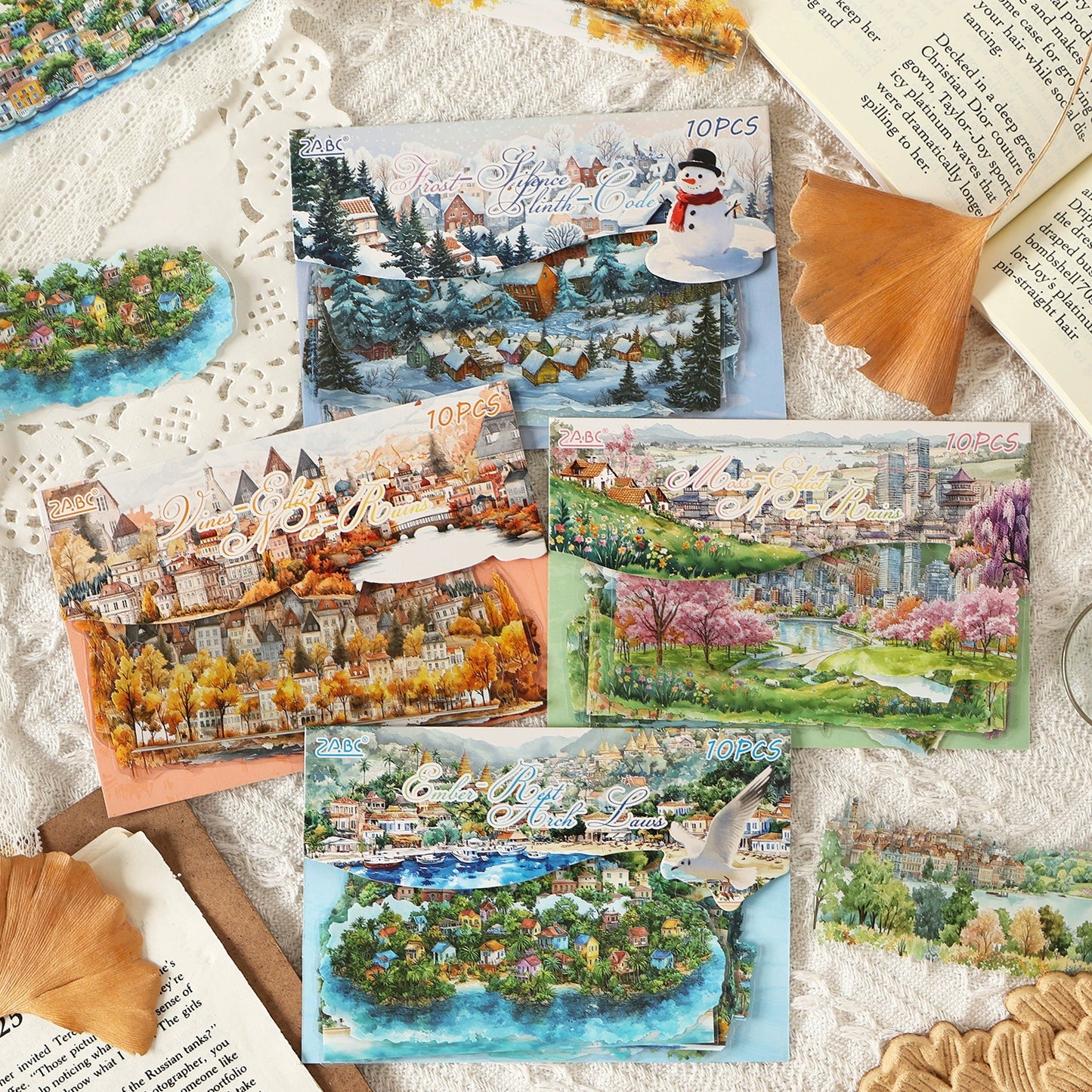 #02777 Four Season Scenery Series Sticker