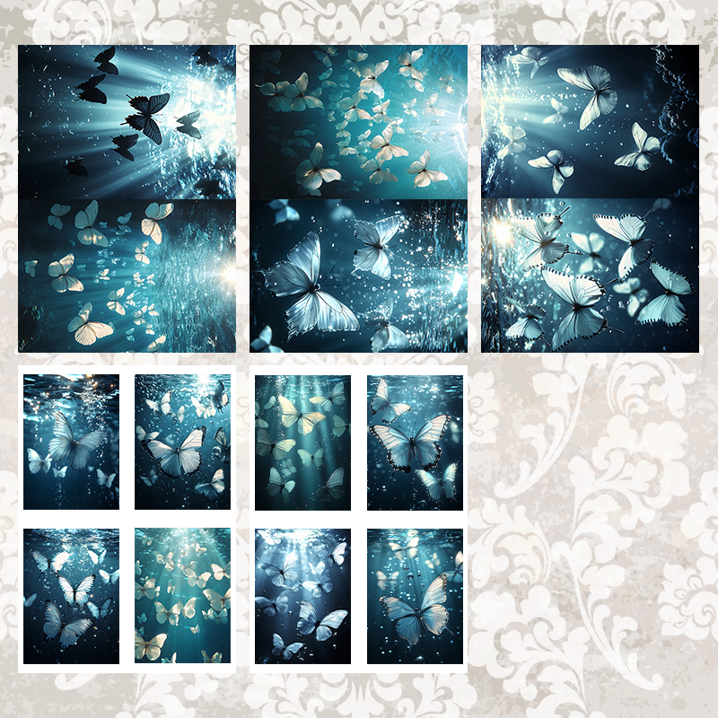 #5A77 POI Print A5 Cardstock Paper Set 10 Pcs