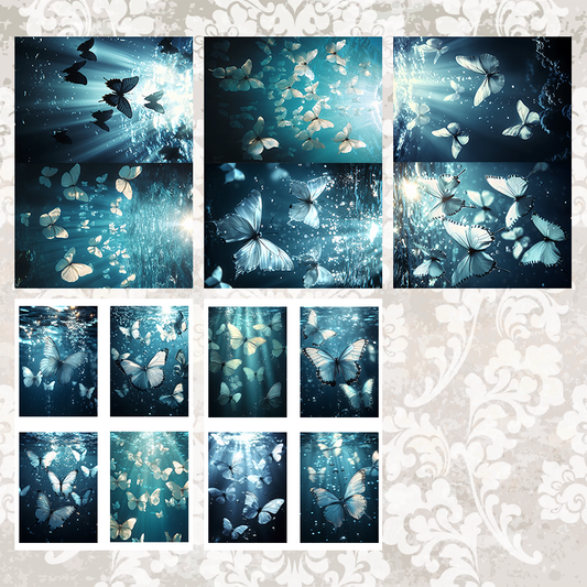 #5A77 POI Print A5 Cardstock Paper Set 10 Pcs