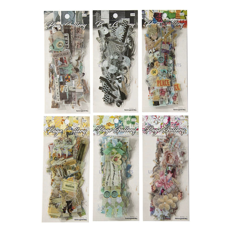 #02781 Retro Book Stick Series Sticker