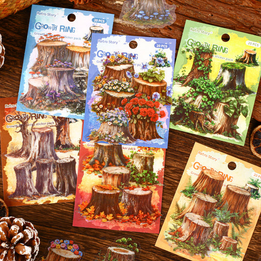 #02134 Tree Ring Series Sticker