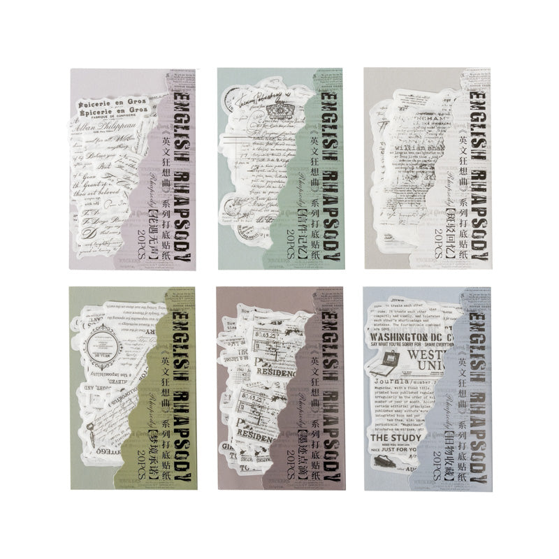 #02082 English Rhapsody Series Sticker