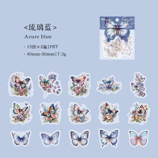 #02630 Vintage Butterfly Series Sticker