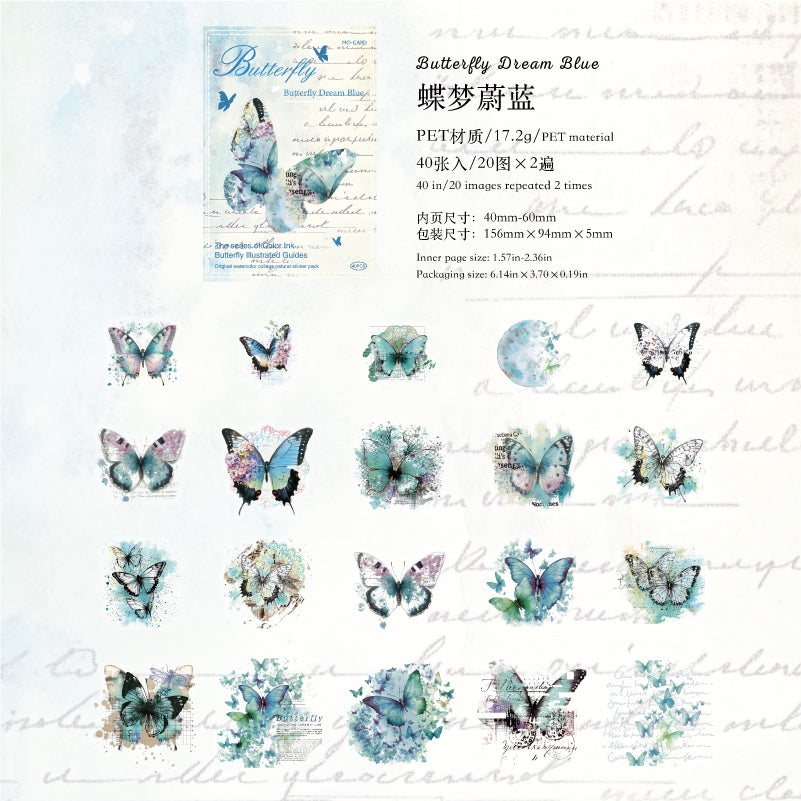 #02610 Colorful Butterfly Series Sticker