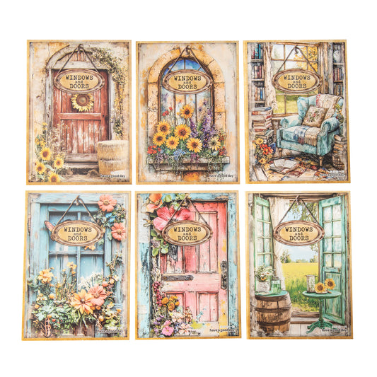 #02664 Vintage Door and Window Series Paper