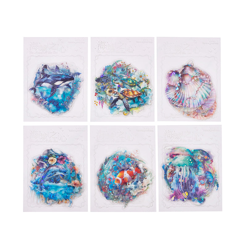 #02584 Heart of Ocean Series Sticker