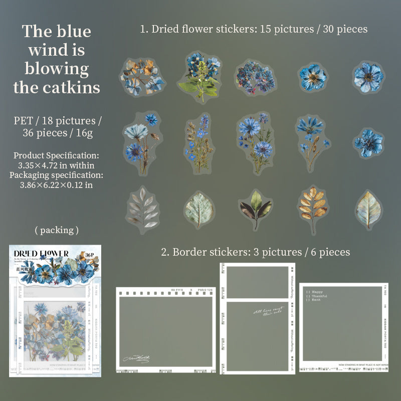#02169 Dried Flower Series Sticker
