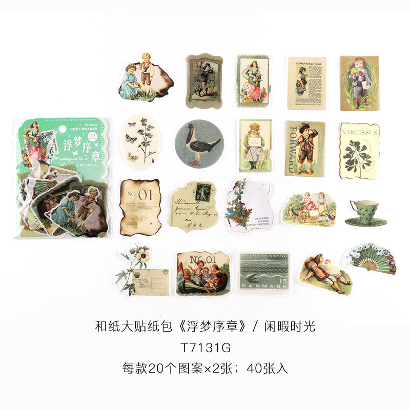 #02532 Vintage Lover Series Sticker