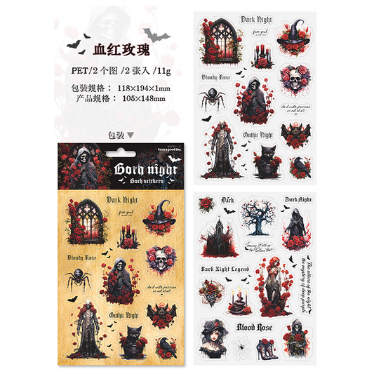 #02008 Goth Night Sticker