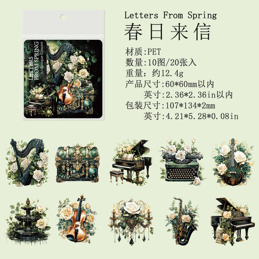 #02217 Flower Concert Series Sticker