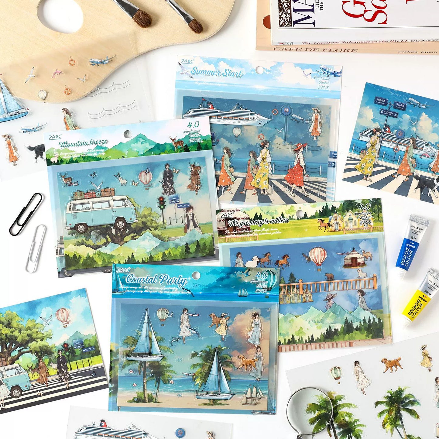 #02824 Fantasy Vacation Series Sticker