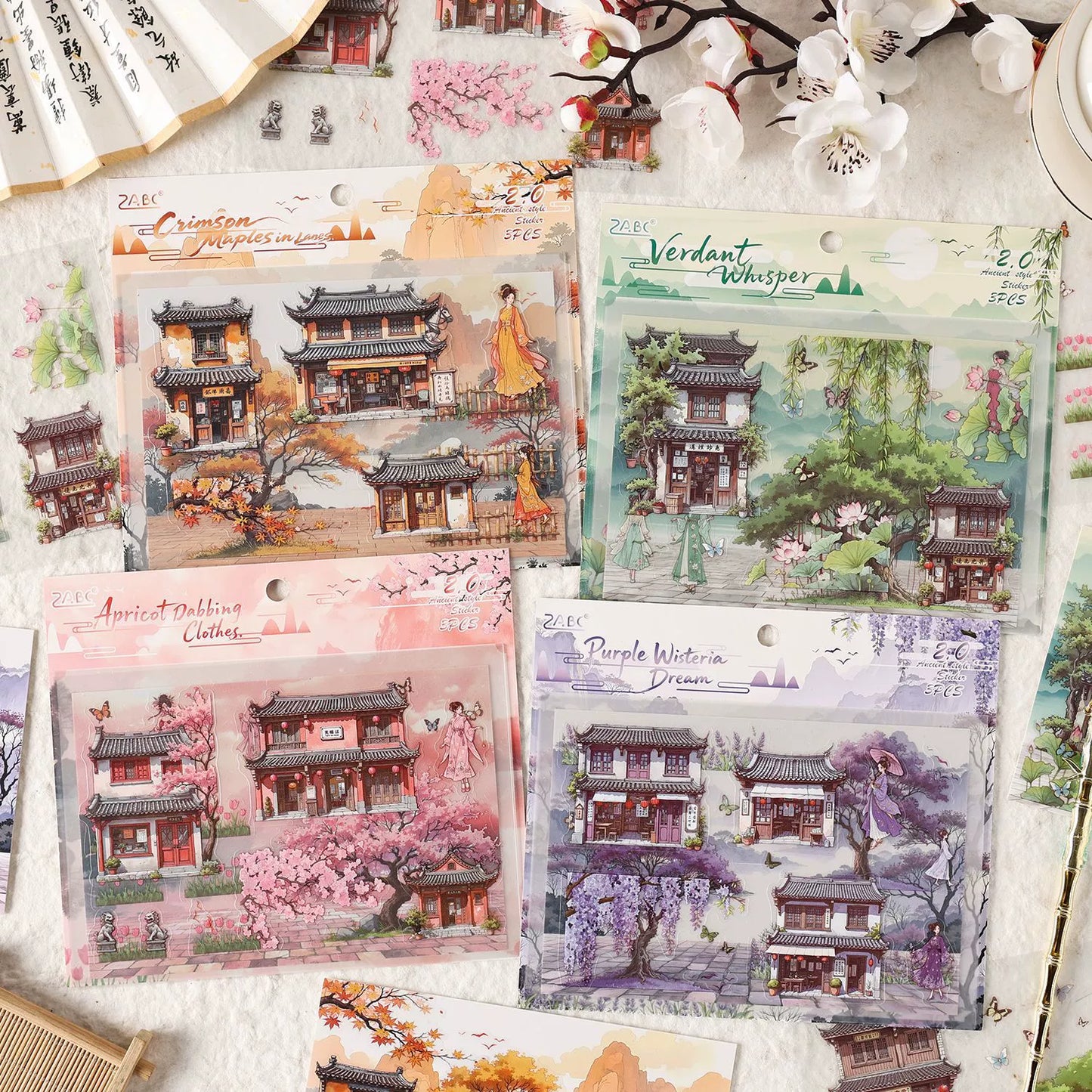 #02825 Acient Chinese Town Series Sticker