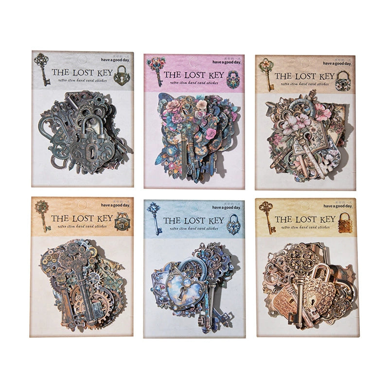 #02835 Vintage Key and Lock Series Sticker