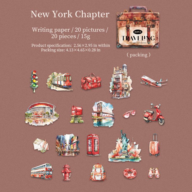 #02433 Wrold Traveling Series Sticker