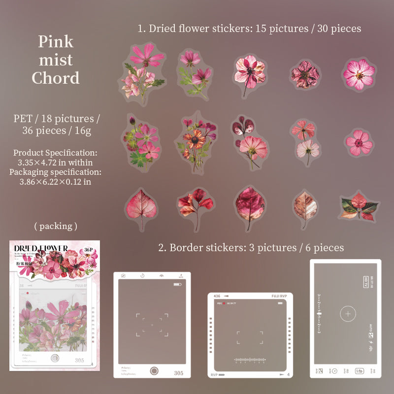 #02169 Dried Flower Series Sticker