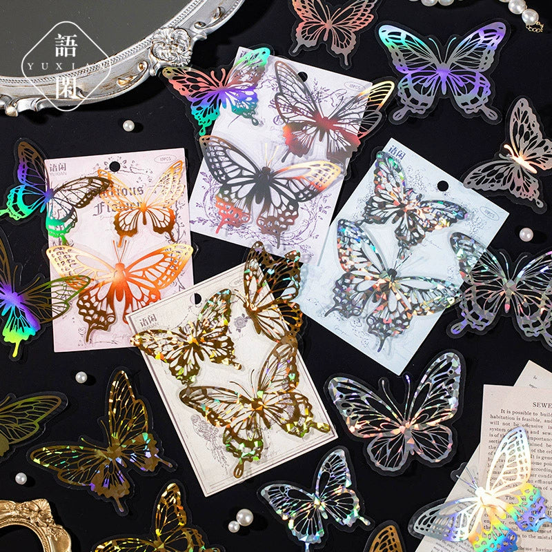#02849 Shinny Butterfly Series Sticker