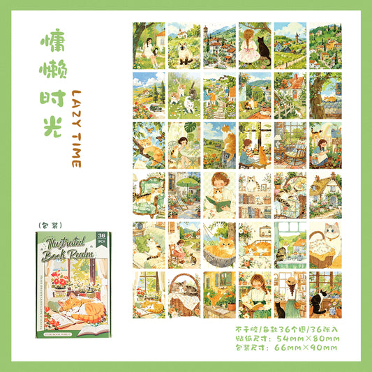 #02573 Cute World Series Sticker