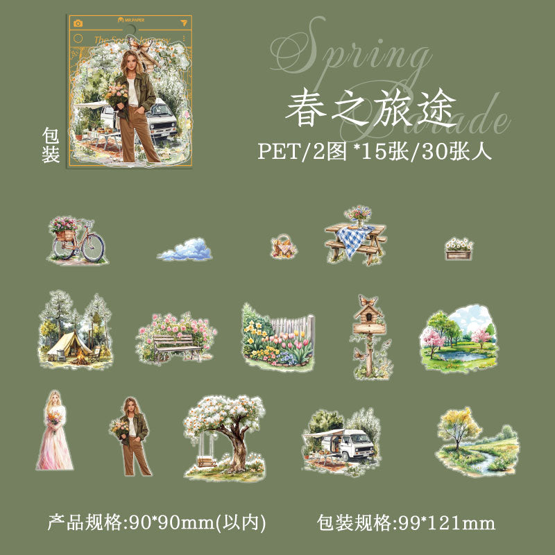 #02678 Spring Jounery Series Sticker