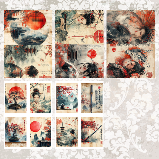 #5A85 POI Print A5 Cardstock Paper Set 10 Pcs