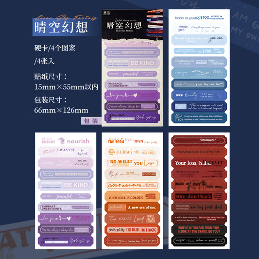 #02080 Varities of Label Series Sticker