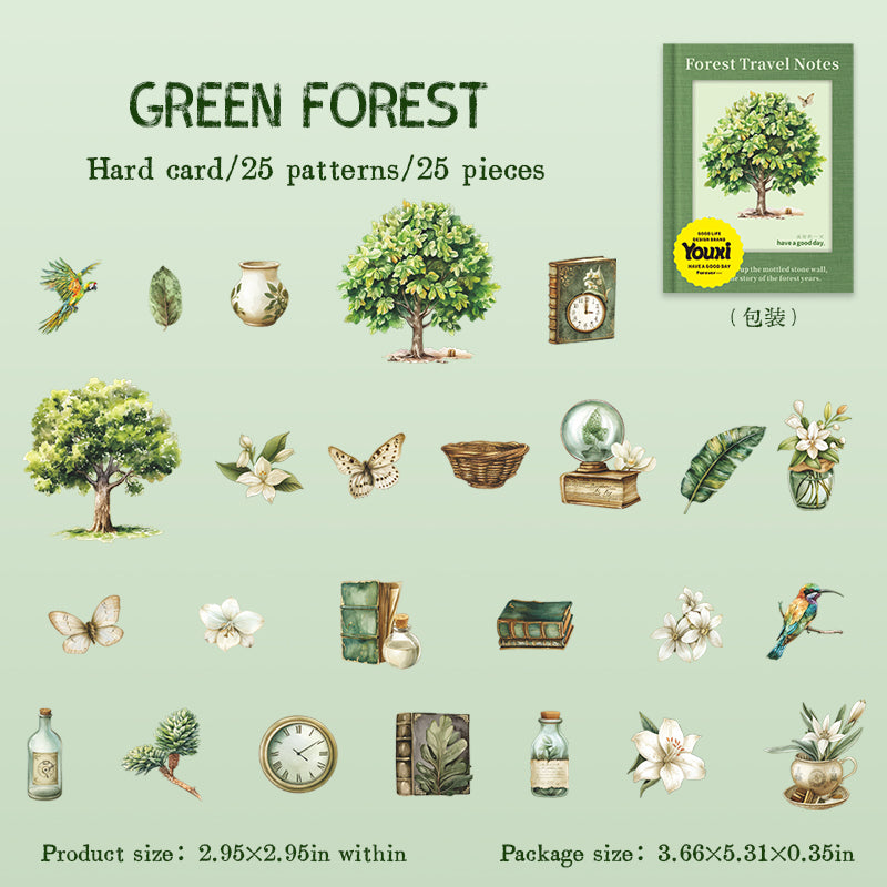 #02185 Forest Travel with Animal Series Sticker