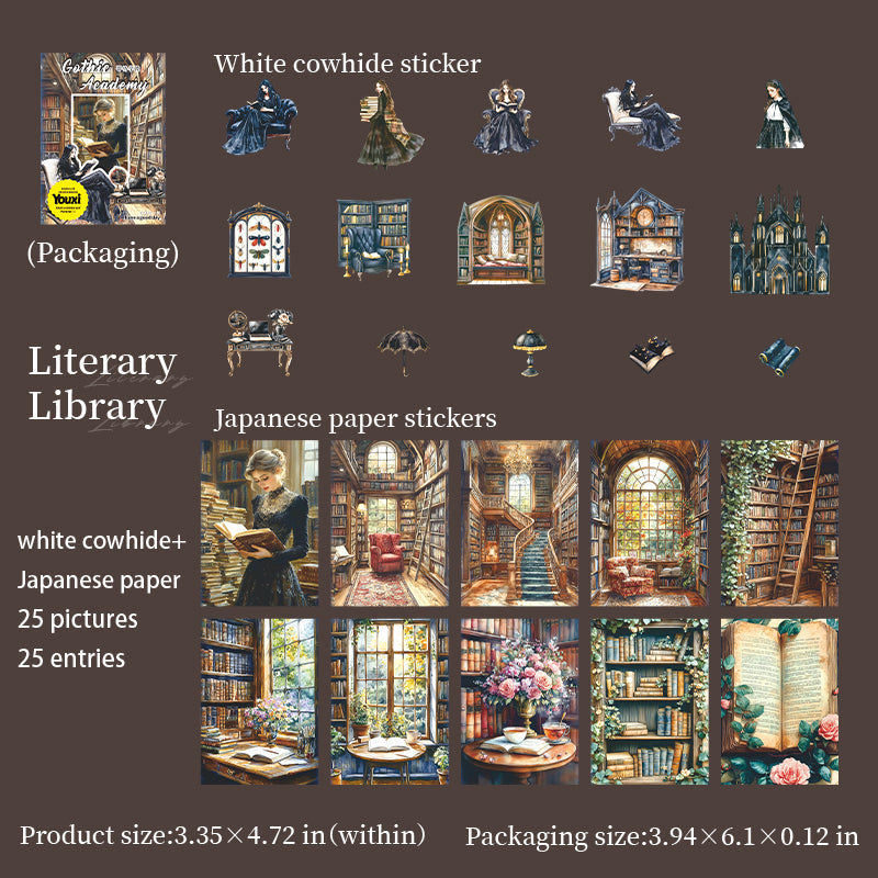 #02553 Gothic College Series Sticker